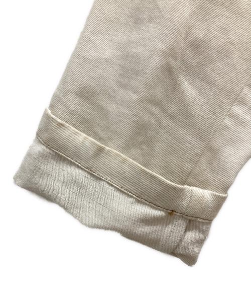 HERMES（エルメス）HERMES (エルメス) レザーパイピングデニムジャケット アイボリー サイズ:SIZE 34の古着・服飾アイテム