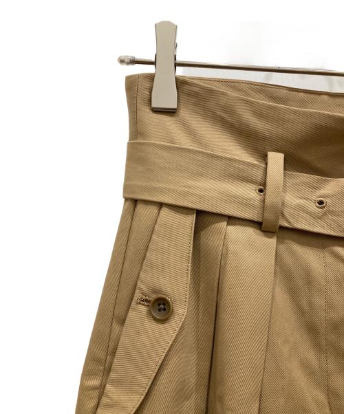 BACCA（バッカ）BACCA (バッカ) リヨセルコットンツイルベルテッドカーゴパンツ ベージュ サイズ:SIZE 34の古着・服飾アイテム