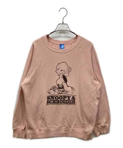 FRUIT OF THE LOOM（フルーツオブザルーム）FRUIT OF THE LOOM (フルーツオブザルーム) PEANUTS (ピーナッツ) SLOBE IENA (スローブ イエナ) 別注 PEANUTS スウェット ピンク サイズ:SIZE Lの古着・服飾アイテム