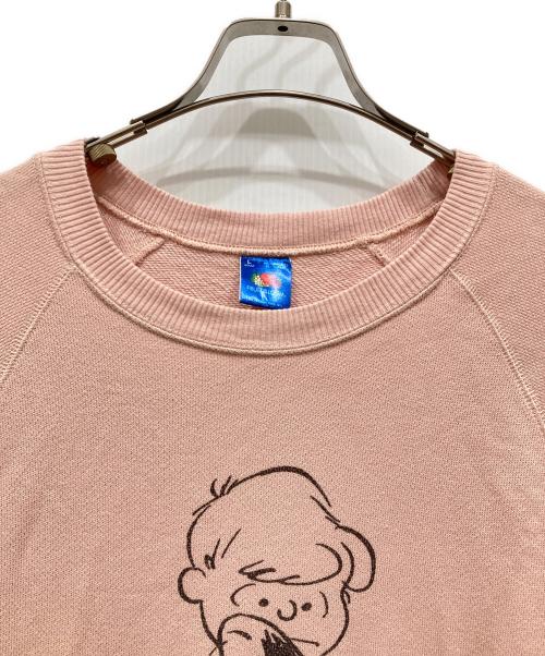 FRUIT OF THE LOOM（フルーツオブザルーム）FRUIT OF THE LOOM (フルーツオブザルーム) PEANUTS (ピーナッツ) SLOBE IENA (スローブ イエナ) 別注 PEANUTS スウェット ピンク サイズ:SIZE Lの古着・服飾アイテム