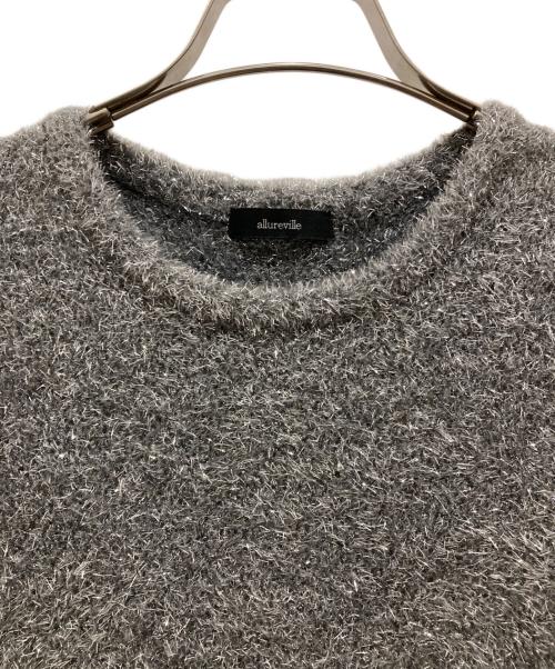 allureville（アルアバイル）allureville (アルアバイル) ショートシャギーラメプルオーバー グレー サイズ:SIZE 2の古着・服飾アイテム