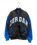 JORDAN BRANDジョーダン ブランド）の古着「BRK CLGTE バーシティ ジャケット」｜ブルー×ブラック