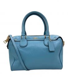 COACH（コーチ）の古着「ミニ ベネット サッチェル 2WAYバッグ」｜ブルー