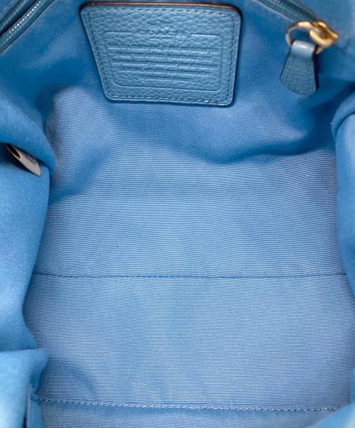COACH（コーチ）COACH (コーチ) ミニ ベネット サッチェル 2WAYバッグ ブルーの古着・服飾アイテム