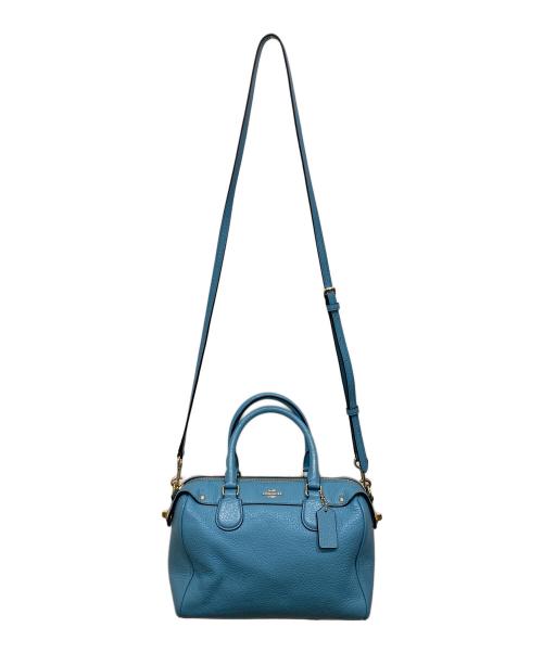 COACH（コーチ）COACH (コーチ) ミニ ベネット サッチェル 2WAYバッグ ブルーの古着・服飾アイテム