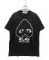 PLAY COMME des GARCONS（プレイコムデギャルソン）の古着「Printed Heart White Logo T-Shirt」｜ブラック