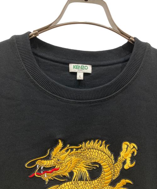 KENZO（ケンゾー）KENZO (ケンゾー) Dragon Kenzo Sweatshirt ブラック サイズ:SIZE Lの古着・服飾アイテム