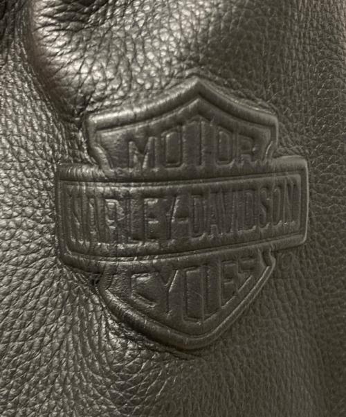 HARLEY-DAVIDSON（ハーレーダビッドソン）HARLEY-DAVIDSON (ハーレーダビッドソン) シングルライダースジャケット ブラック サイズ:SIZE Lの古着・服飾アイテム