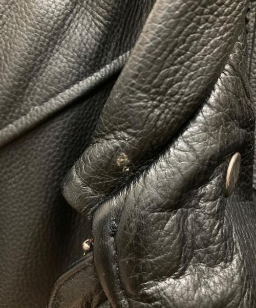 HARLEY-DAVIDSON（ハーレーダビッドソン）HARLEY-DAVIDSON (ハーレーダビッドソン) シングルライダースジャケット ブラック サイズ:SIZE Lの古着・服飾アイテム