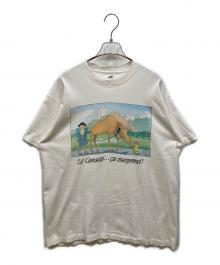 FRUIT OF THE LOOM（フルーツオブザルーム）の古着「ジョークプリントTシャツ」｜ホワイト