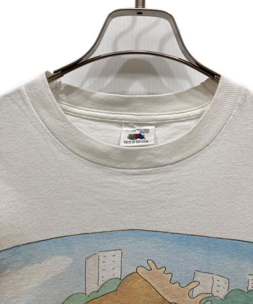 FRUIT OF THE LOOM（フルーツオブザルーム）FRUIT OF THE LOOM (フルーツオブザルーム) ジョークプリントTシャツ ホワイト サイズ:SIZE XLの古着・服飾アイテム