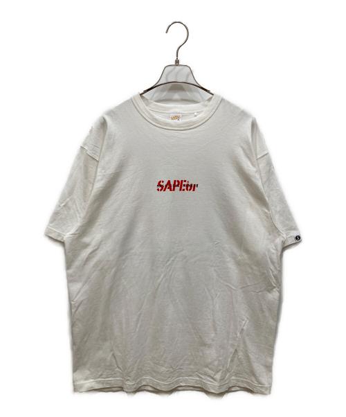 SAPEur（サプール）SAPEur (サプール) 浜田雅功 (ハマダマサトシ) プリントTシャツ ホワイト サイズ:SIZE XLの古着・服飾アイテム