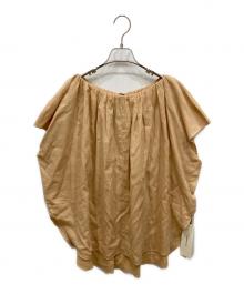 ne quittez pas×Kanako Sato（ヌキテパ×カナコ サトウ）の古着「Cotton Voile Petit Zari Top」｜ベージュ