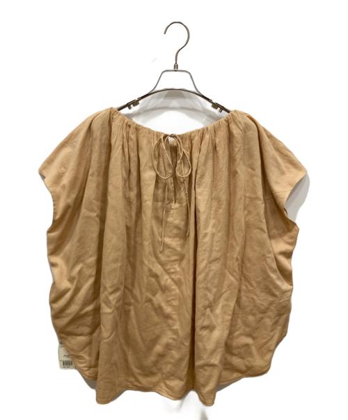 ne quittez pas（ヌキテパ）ne quittez pas (ヌキテパ) Kanako Sato (カナコ サトウ) Cotton Voile Petit Zari Top ベージュ サイズ:不明の古着・服飾アイテム