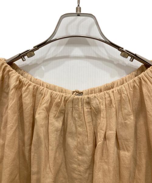 ne quittez pas（ヌキテパ）ne quittez pas (ヌキテパ) Kanako Sato (カナコ サトウ) Cotton Voile Petit Zari Top ベージュ サイズ:不明の古着・服飾アイテム