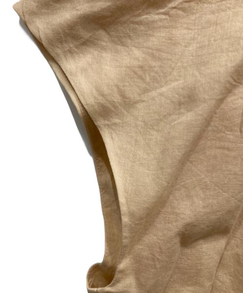 ne quittez pas（ヌキテパ）ne quittez pas (ヌキテパ) Kanako Sato (カナコ サトウ) Cotton Voile Petit Zari Top ベージュ サイズ:不明の古着・服飾アイテム