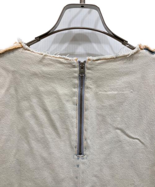 MM6 Maison Margiela（エムエムシックスメゾンマルジェラ）MM6 Maison Margiela (エムエムシックスメゾンマルジェラ) リバースロゴデニムワンピース インディゴ サイズ:SIZE 40の古着・服飾アイテム