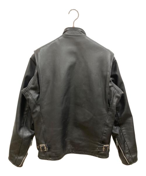 Schott（ショット）Schott (ショット) 641ステアハイドシングルライダースレザージャケット ブラック サイズ:SIZE 36の古着・服飾アイテム