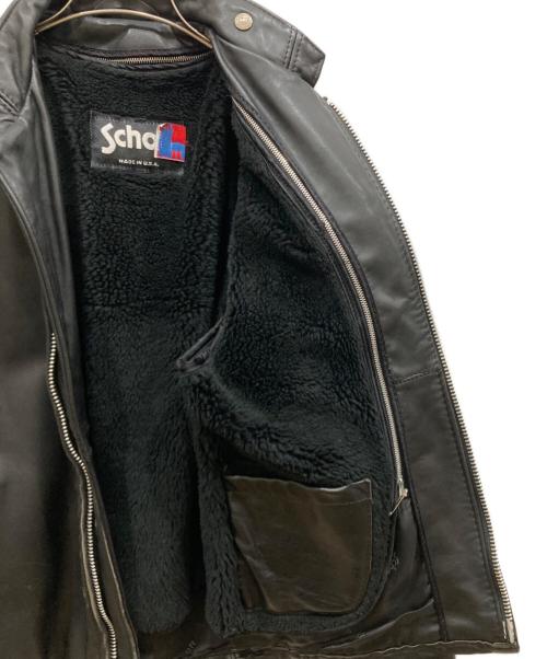 Schott（ショット）Schott (ショット) 641ステアハイドシングルライダースレザージャケット ブラック サイズ:SIZE 36の古着・服飾アイテム