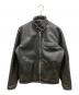 Schott（ショット）の古着「641ステアハイドシングルライダースレザージャケット」｜ブラック