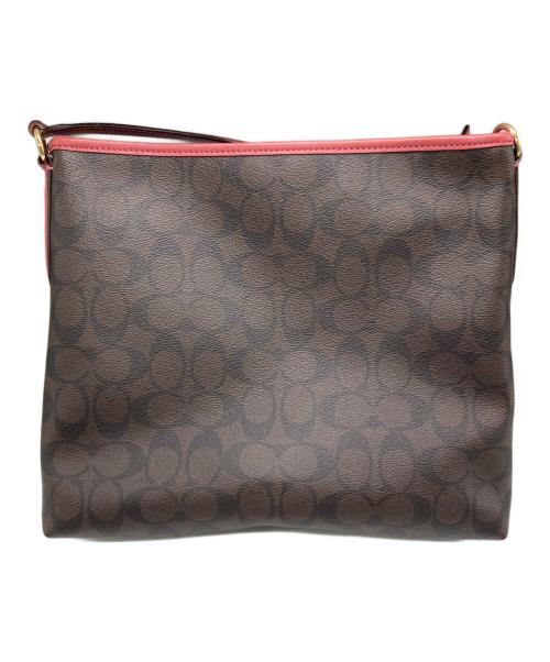 COACH（コーチ）COACH (コーチ) ショルダーバッグ ブラウン×ピンクの古着・服飾アイテム