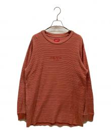 SUPREME（シュプリーム）の古着「ボーダーカットソー」｜オレンジ