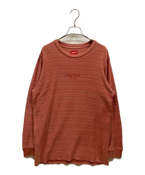 SUPREME（シュプリーム）Supreme (シュプリーム) ボーダーカットソー オレンジ サイズ:SIZE Lの古着・服飾アイテム