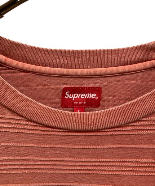 SUPREME（シュプリーム）Supreme (シュプリーム) ボーダーカットソー オレンジ サイズ:SIZE Lの古着・服飾アイテム