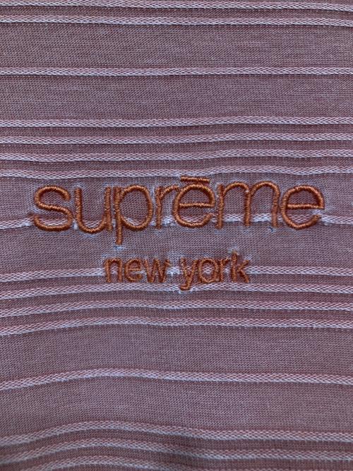 SUPREME（シュプリーム）Supreme (シュプリーム) ボーダーカットソー オレンジ サイズ:SIZE Lの古着・服飾アイテム