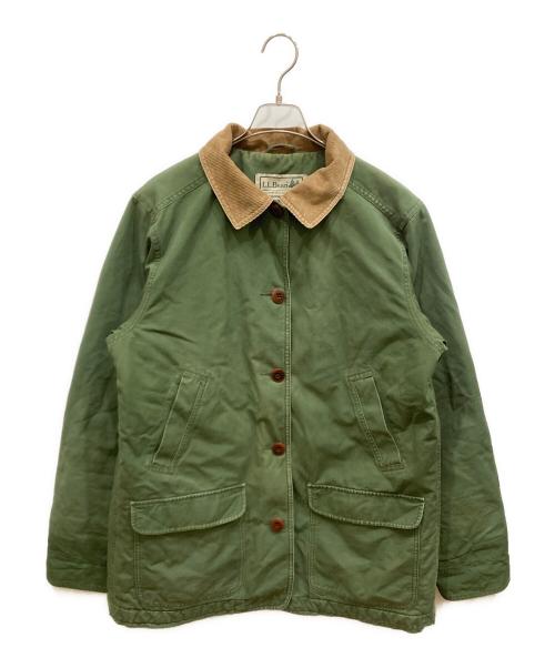 L.L.Bean（エルエルビーン）L.L.Bean (エルエルビーン) 襟切替ハンティングジャケット カーキ×ブラウン サイズ:SIZE Lの古着・服飾アイテム