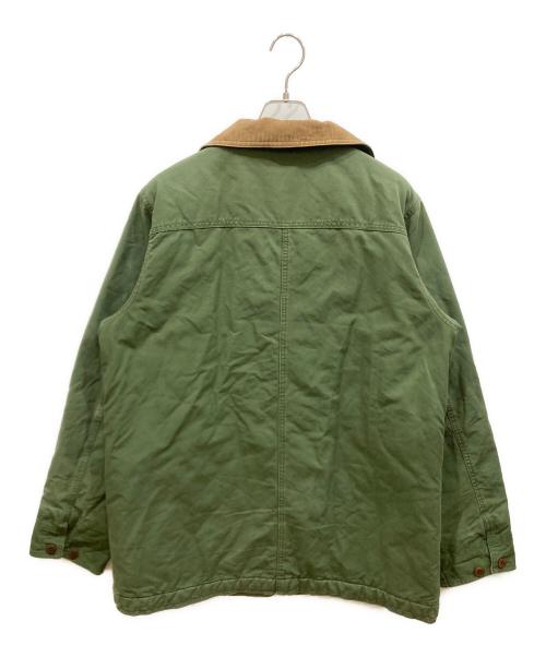 L.L.Bean（エルエルビーン）L.L.Bean (エルエルビーン) 襟切替ハンティングジャケット カーキ×ブラウン サイズ:SIZE Lの古着・服飾アイテム
