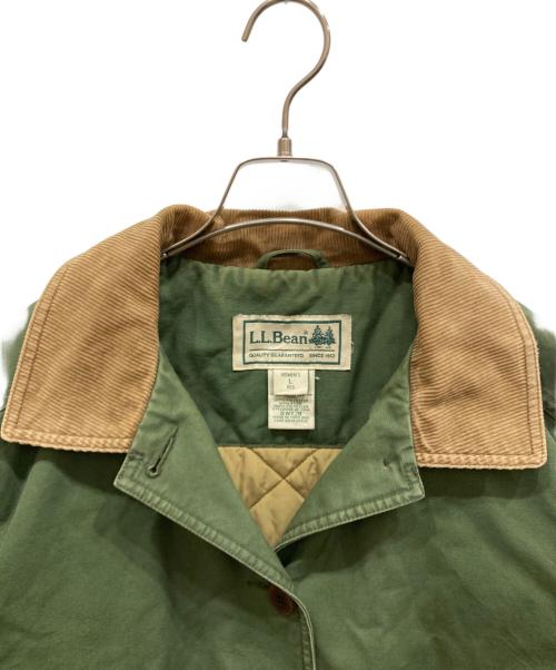 L.L.Bean（エルエルビーン）L.L.Bean (エルエルビーン) 襟切替ハンティングジャケット カーキ×ブラウン サイズ:SIZE Lの古着・服飾アイテム