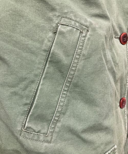 L.L.Bean（エルエルビーン）L.L.Bean (エルエルビーン) 襟切替ハンティングジャケット カーキ×ブラウン サイズ:SIZE Lの古着・服飾アイテム