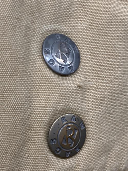 RAW RAGS（ロー・ラグズ）RAW RAGS (ロー・ラグズ) ファイヤーマンジャケット ベージュ サイズ:SIZE Mの古着・服飾アイテム