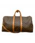 LOUIS VUITTON（ルイ ヴィトン）の古着「ボストンバッグ　モノグラム　キーポル・バンドリエール60」｜ブラウン
