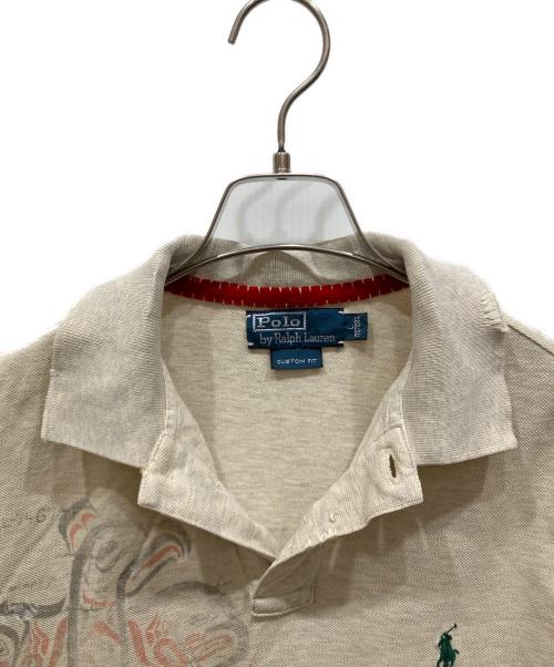 POLO RALPH LAUREN（ポロ・ラルフローレン）POLO RALPH LAUREN (ポロ・ラルフローレン) ポロシャツ ベージュ サイズ:SIZE Lの古着・服飾アイテム