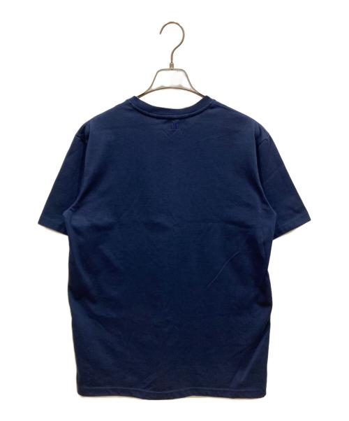 AMI PARIS（アミ パリス）AMI PARIS (アミ パリス) ハートロゴ刺繍Tシャツ ネイビー サイズ:SIZE Sの古着・服飾アイテム