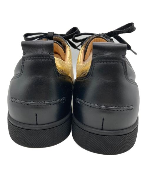 Christian Louboutin（クリスチャン・ルブタン）Christian Louboutin (クリスチャン・ルブタン) ローカットスニーカー ブラック×ゴールド サイズ:SIZE 42の古着・服飾アイテム