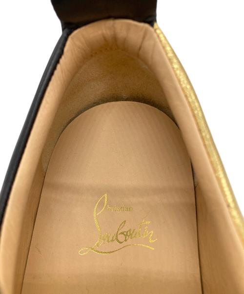 Christian Louboutin（クリスチャン・ルブタン）Christian Louboutin (クリスチャン・ルブタン) ローカットスニーカー ブラック×ゴールド サイズ:SIZE 42の古着・服飾アイテム