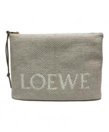 LOEWE（ロエベ）の古着「OBLONG POUCH」｜ベージュ