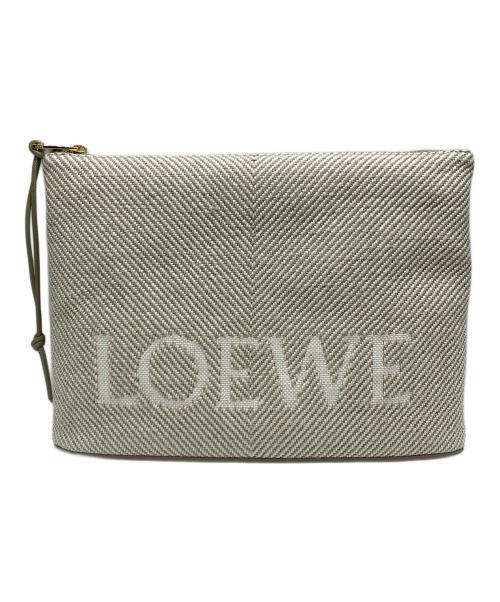 LOEWE（ロエベ）LOEWE (ロエベ) OBLONG POUCH ベージュの古着・服飾アイテム