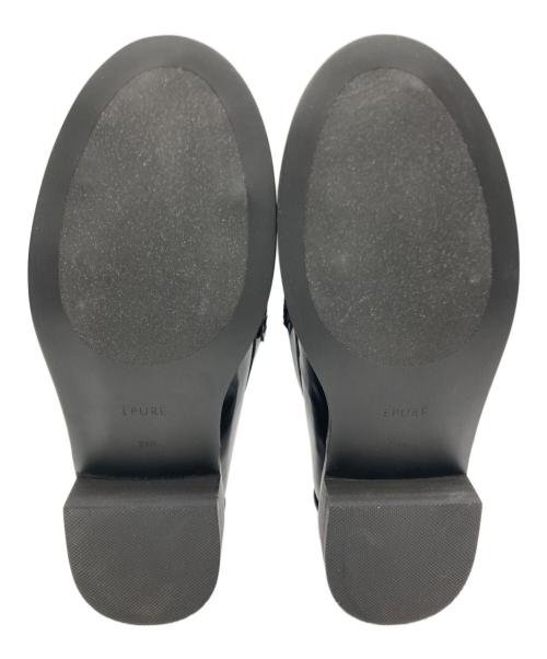Epure（エピュレ）Epure (エピュレ) PIKO Penny Loafers ブラック サイズ:SIZE 24cmの古着・服飾アイテム