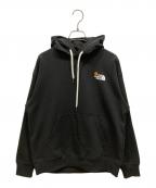THE NORTH FACEザ ノース フェイス）の古着「フラワーロゴフーディ」｜ブラック