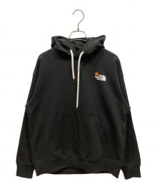 THE NORTH FACE（ザ ノース フェイス）の古着「フラワーロゴフーディ」｜ブラック