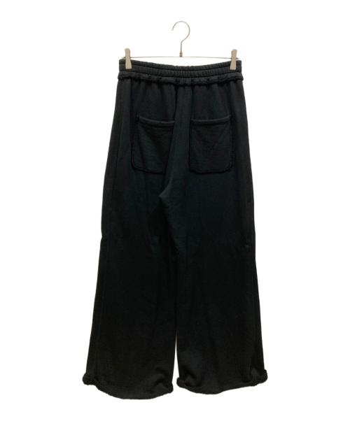 maturely（マチュアリー）maturely (マチュアリー) ワイド フレア ジャージー パンツ ブラック サイズ:SIZE 1の古着・服飾アイテム