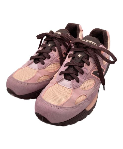 NEW BALANCE（ニューバランス）NEW BALANCE (ニューバランス) ローカットスニーカー ピンク×ブラウン サイズ:SIZE 27cmの古着・服飾アイテム