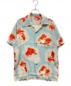 Sun Surfサンサーフ）の古着「アロハシャツ」｜ブルー