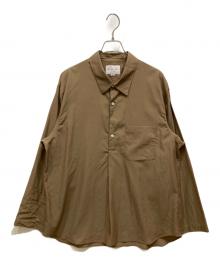 STILL BY HAND（スティルバイハンド）の古着「Cupro mixed pullover shirt」｜ベージュ