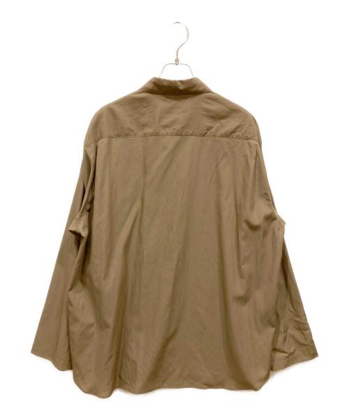 STILL BY HAND（スティルバイハンド）STILL BY HAND (スティルバイハンド) Cupro mixed pullover shirt ベージュ サイズ:SIZE 48の古着・服飾アイテム