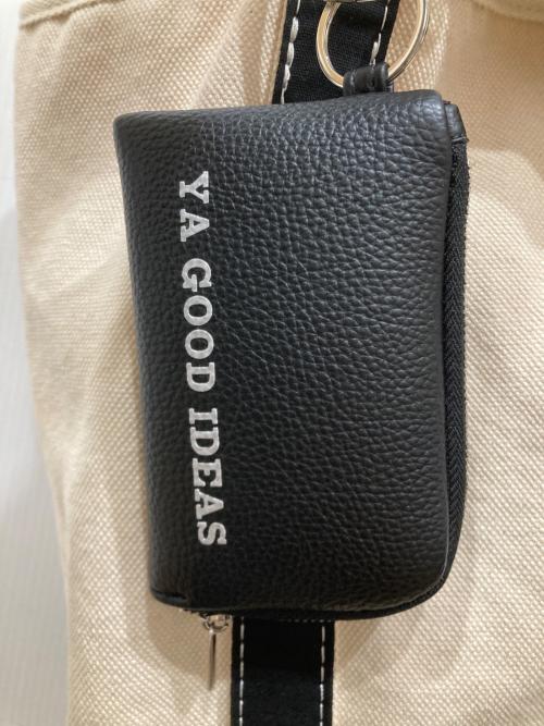 YA GOOD  IDEAS（ヤ グッド アイディアズ）YA GOOD  IDEAS (ヤ グッド アイディアズ) キャンバストートバッグ ホワイト×ブラックの古着・服飾アイテム